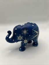 Elephant Parade Blue Elephant Snowflake Figurine Limited Edition 29 Of 10000 picture
