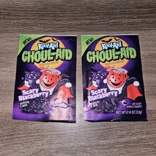 Kool-Aid Ghoul-Aid Scary Blackberry Drink Mix 2 Pack 2012 Revival Unopened picture