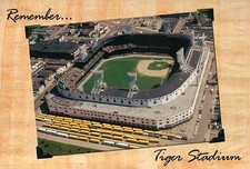Tiger Stadium Detroit Michigan MLB Baseball, NFL Lions Football Stadium Postcard picture
