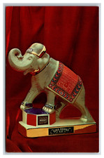 Ezra Brooks Whiskey Bertha Elephant Decanter RENO Nevada NUGGET CIRCUS postcard picture