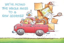 We've Moved the Whole Mess to a New Address - Humor - Moving Notice picture