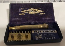 VINTAGE GILLETTE 1930 THREE PIECE RAZOR - SPECIAL BLADE BOX picture