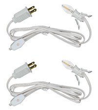 Clip In Lamp Replacement Cord Christmas Village House with LED Light Bulb (2) picture