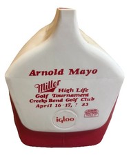 Vintage 1983 Miller High Life Igloo Cooler Creeks Bend Golf Club Promo picture