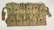 Antique WW1 11 Pocket US Army Grenade Carrier Vest w/ Straps Dated 1918 picture