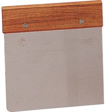 American Metalcraft Stainless Steel Wood Handle Dough Metal Silver 6 inch picture