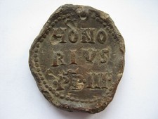 Pope Honorius III medieval lead Papal Bulla 1216-1227 picture