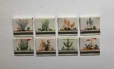 VINTAGE BLAKELY OIL ARIZONA CACTUS MATCHBOOK COMPLETE SET OF (8) HTF RARE picture