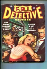 F.B.I. DETECTIVE STORIES-FEB-1949-PULP-SOUTHERN STATES PEDIGREE-vg minus picture