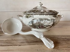 Johnson Brothers The Friendly Village Large Round Soup Tureen With Ladle READ picture
