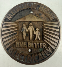 Rare Vintage 1956 Medallion Home Plaque 