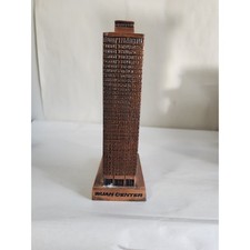 Vintage Ruan Center Bankers Trust Building Metal Skyscraper Coin Bank Des Moines picture