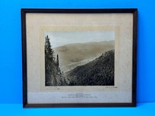 Vintage Framed Grouse Mountain Chalet Photo ~ Vancouver BC picture