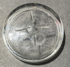 2.250 Inch Clear Glass Fruit Jar Lid For Wire Bail Jar -New Old Stock- picture