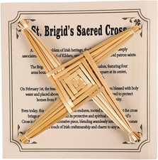 Traditional St. Brigid'S Wall Cross, Celtic Cross Imbolc Decor, Irish picture