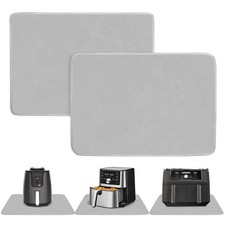 Amerbro 2 PCS Heat Resistant Mats for Countertop Air Fryer, 24x16in, Grey picture