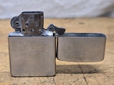 Vintage Zippo Lighter Chrome 3 Barrel Hinge 2032695 Bradford USA 1940s 16 Hole picture