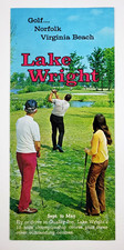 1960s Norfolk VA Lake Wright Quality Inn Golf Course Vintage Travel Brochure picture
