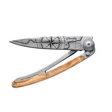 deejo - 27G Folding Pocket Knife with Belt Clip - Terra Incognita Design, 3.7... picture