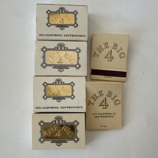 The Big 4 Restaurant Matchbook Lot (6) Vintage California San Francisco CA *READ picture