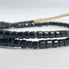 Flat Ended Black Trade Beads picture