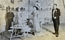 1910 Vintage Illustration Actors Harry Child May Buckley Mary Corse Frank Lacy picture