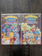 The Futurama / Simpsons Infinitely Secret Crossover Crisis Issue #1-2 | NM/VF picture