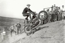 Vintage Biker Photo/1930's HILL CLIMBER HARLEY DAVIDSON?/4x6 B&W Reprint picture