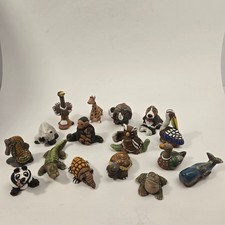 Vintage Casals Peru Ceramic Animal Figurines Lot of 16 Miniature Sculptures picture