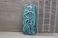 DeLong Ceramics Fearless Girl NYC Blue Ceramic Ornament Denise DeLong 2018 picture