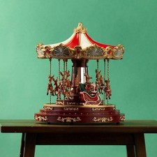 Christmas Carousel Musical with Santa and Reindeer picture