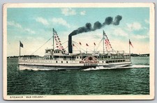 Steamer Old Colony Nantucket Beach Massachusetts Postcard PC246 picture