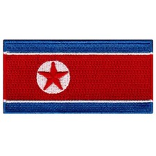 NORTH KOREA FLAG PATCH KOREAN DPRK KING JONG UN PYONGYANG embroidered iron-on  picture