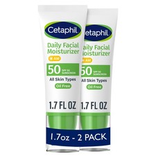 Cetaphil Daily Facial Moisturizer SPF 50 1.7oz 2-Pack Gentle Fragrance-Free picture