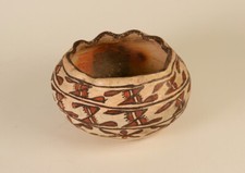 Historic Pottery Zuni Bowl with Scalloped Rim   ca 1890  4