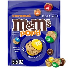 M&M'S Pop'd Caramel Chocolate Crunchy Freeze-Dried Candy 5.5 Oz Ounces picture
