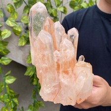 2.7lb Large Natural Clear White Quartz Crystal Cluster Rough Healing Specimen picture