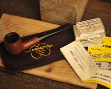 Vintage Carey Magic Inch Briar Tobacco Pipe Made In England w/ Papyrates picture