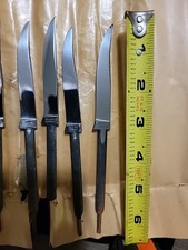 Lot Of 2 Solingen Germany Knife Blanks Carbon Steel Unfinished Blades picture