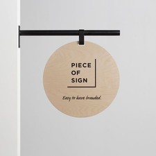 Custom Blade Sign – Double Sided Outdoor Wall Mounted Business Logo Sign picture