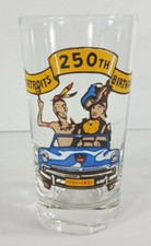 Vintage Detroit's 250th Birthday 1701-1951 Commemorative drinking Glass tumbler picture