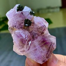89G Natural Garden quartz cluster specimen tourmaline mineral healing SiChuan picture