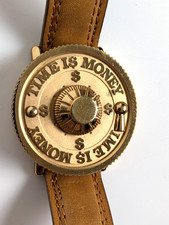 Vintage 1992 Pedre Disney Scrooge McDuck Time Is Money Vault Watch Working picture