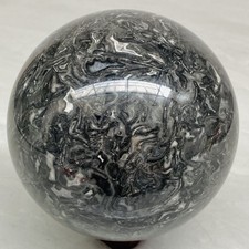 Natural Picasso Jasper Sphere Black Gray Crystal Ball Healing 3060G (6.75LB) picture