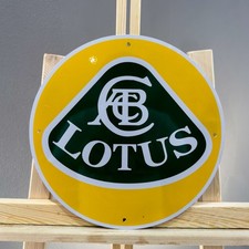 Lotus Classic Racing Logo – Vintage Heavy Metal Sign – 30 cm (11.8”) picture