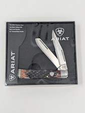 Ariat Mens Two Blade Folding Pocket Knife 4.25