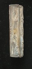 VTG 800 Grade Silver Case / Hair Comb picture
