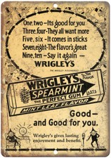 Wrigley's Gum Mint Leaf Vintage Ad 12