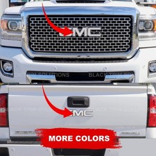 For 2014-2018 Gmc Sierra 1500 Color Overlay DECAL x2 for Emblem 2015 2016 2017 picture