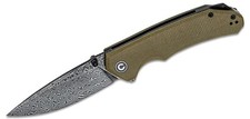 Civivi Brazen C2102DS-2 - Damascus / OD Green G10 G10 3.5